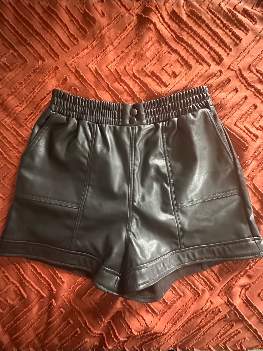 Faux Leather Shorts